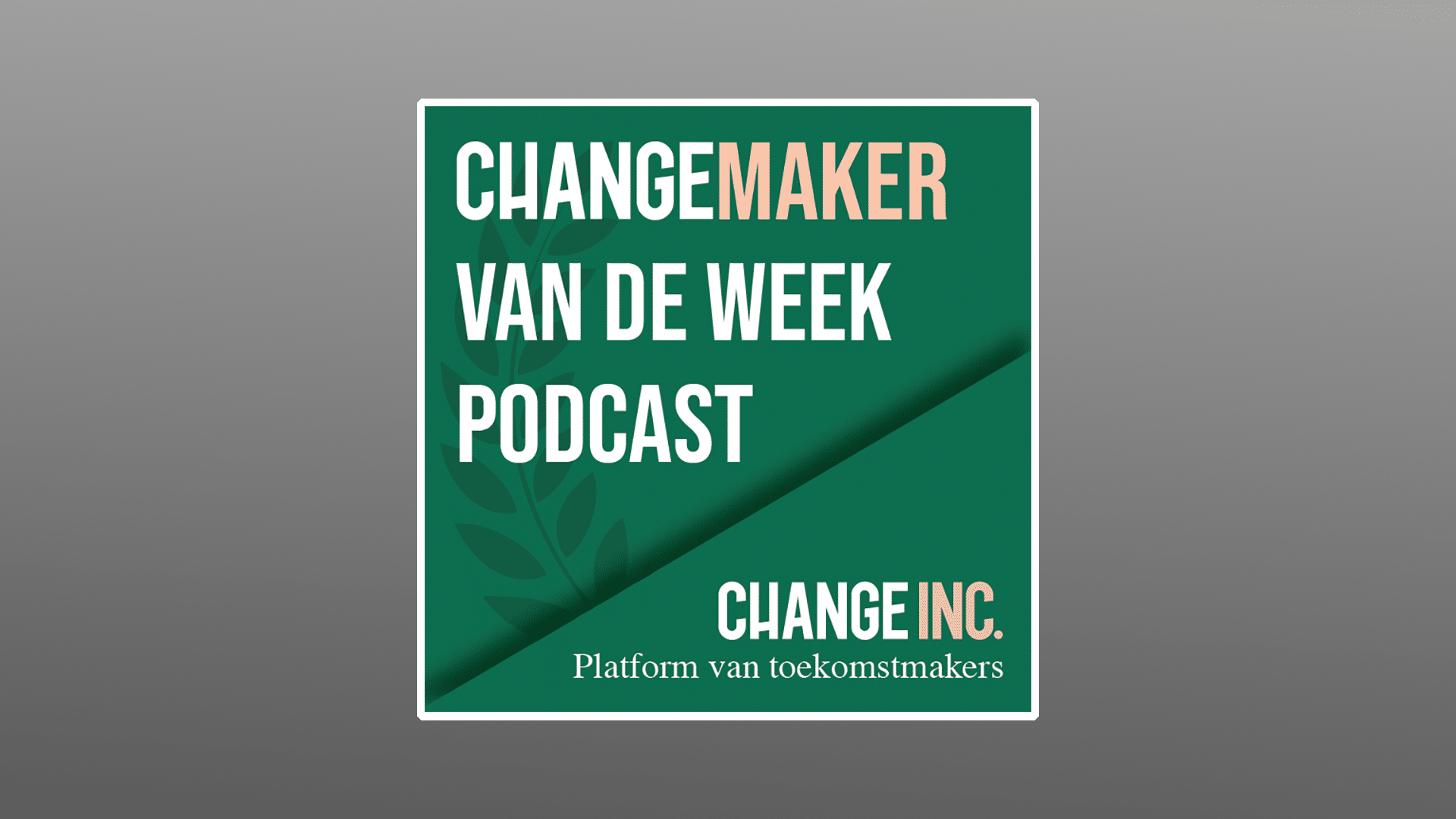 Changemaker van de week podcast